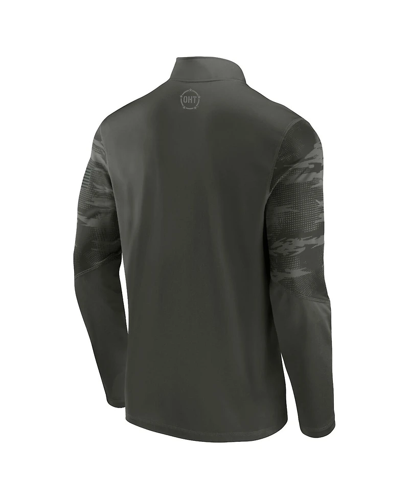 Men's Fanatics Olive Kentucky Wildcats Oht Military-Inspired Appreciation Guardian Quarter-Zip Top