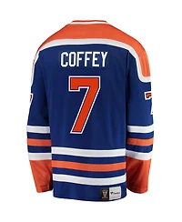 Men's Fanatics Paul Coffey Blue Edmonton Oilers Premier Breakaway Retired Player Jersey