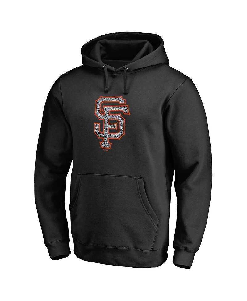 Men's Fanatics Black San Francisco Giants Static Logo Pullover Hoodie
