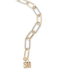 Steve Madden Women's Two-Tone Paperclip Chain Belt