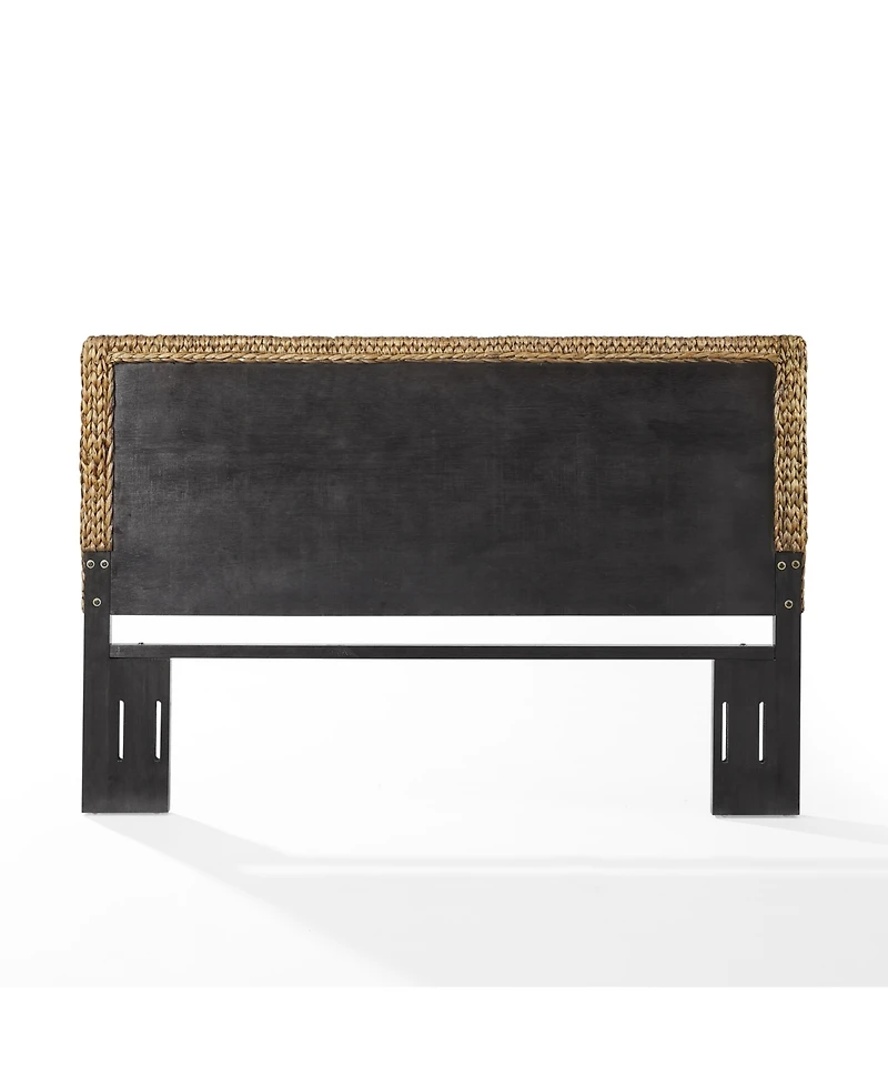 Crosley Edgewater Queen Seagrass Rattan Headboard