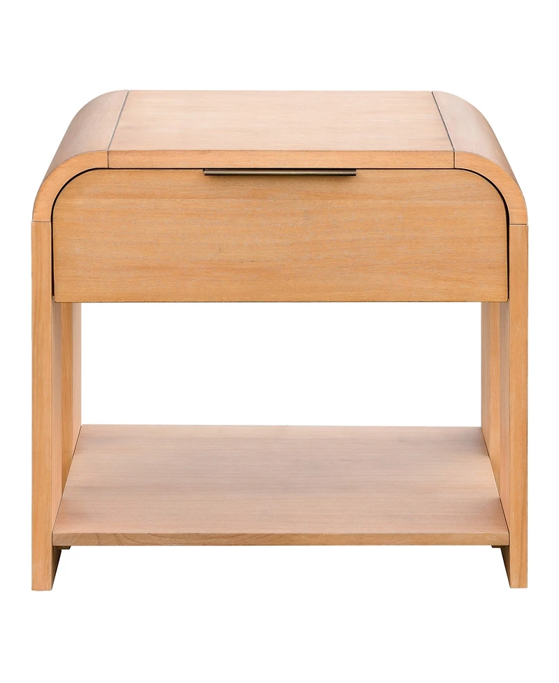 Ink+Ivy 26" Wide Jameson Modern One Drawer Waterfall Nightstand