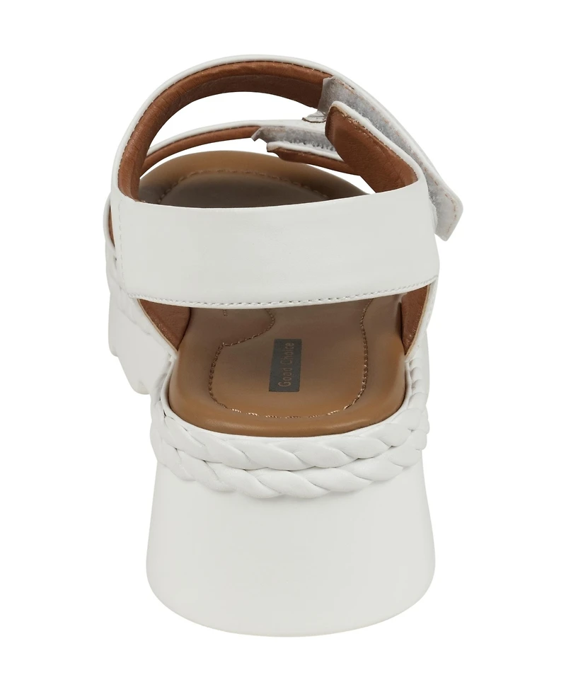 Gc Shoes Women's Voss Double Band Adjustable Strap Platform Sandals