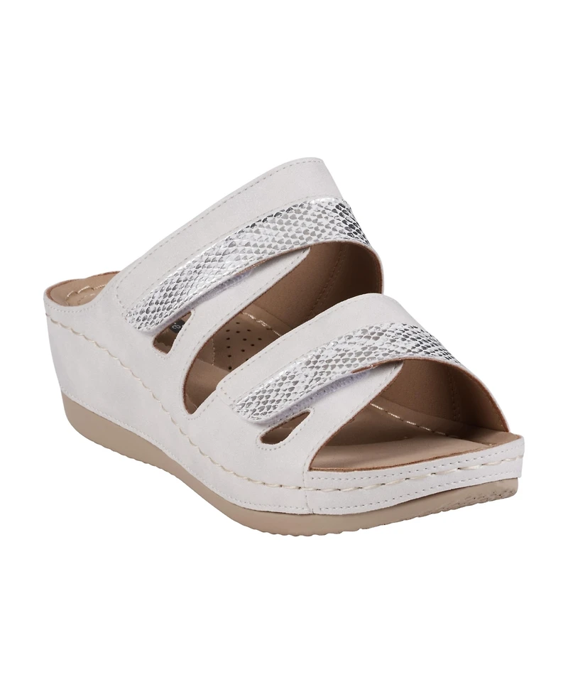 Gc Shoes Women's Havana Double Band Wedge Sandals