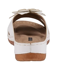 Gc Shoes Women's Joy Flower Rosette Comfort Sandals