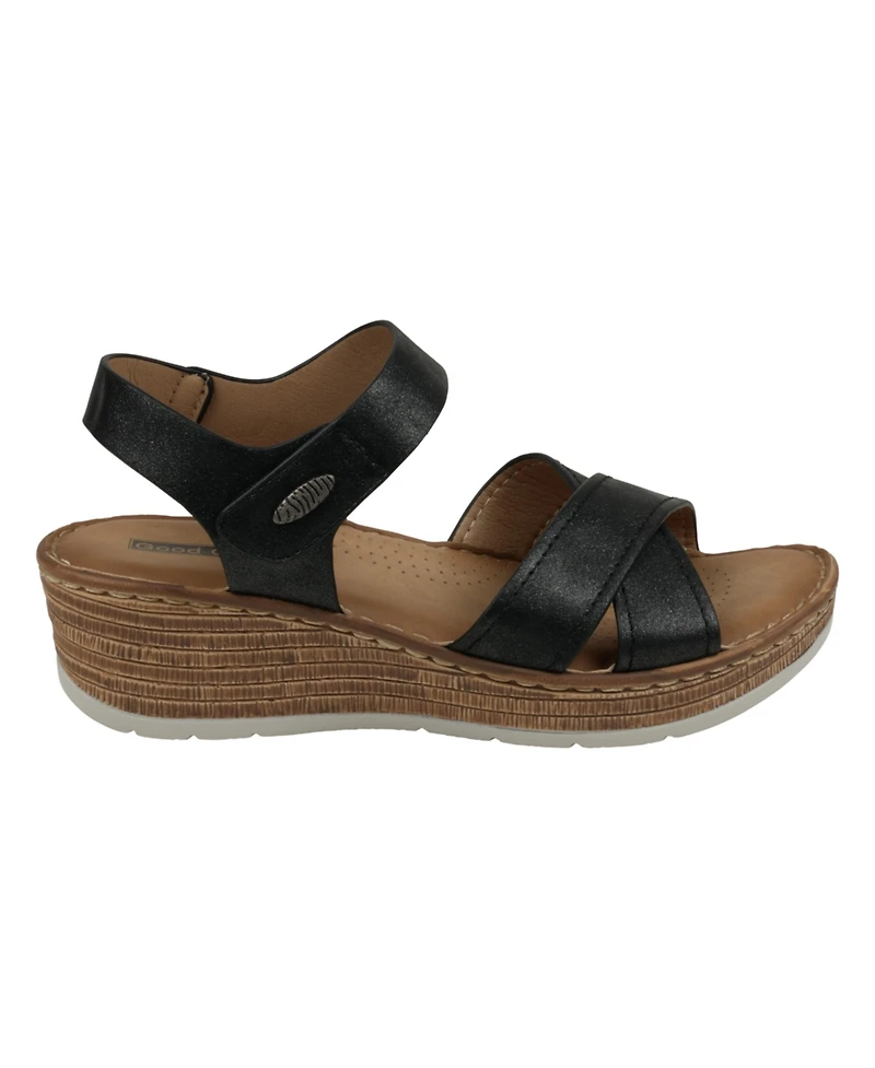 Gc Shoes Women's Vienna Crisscross Wedge Sandals