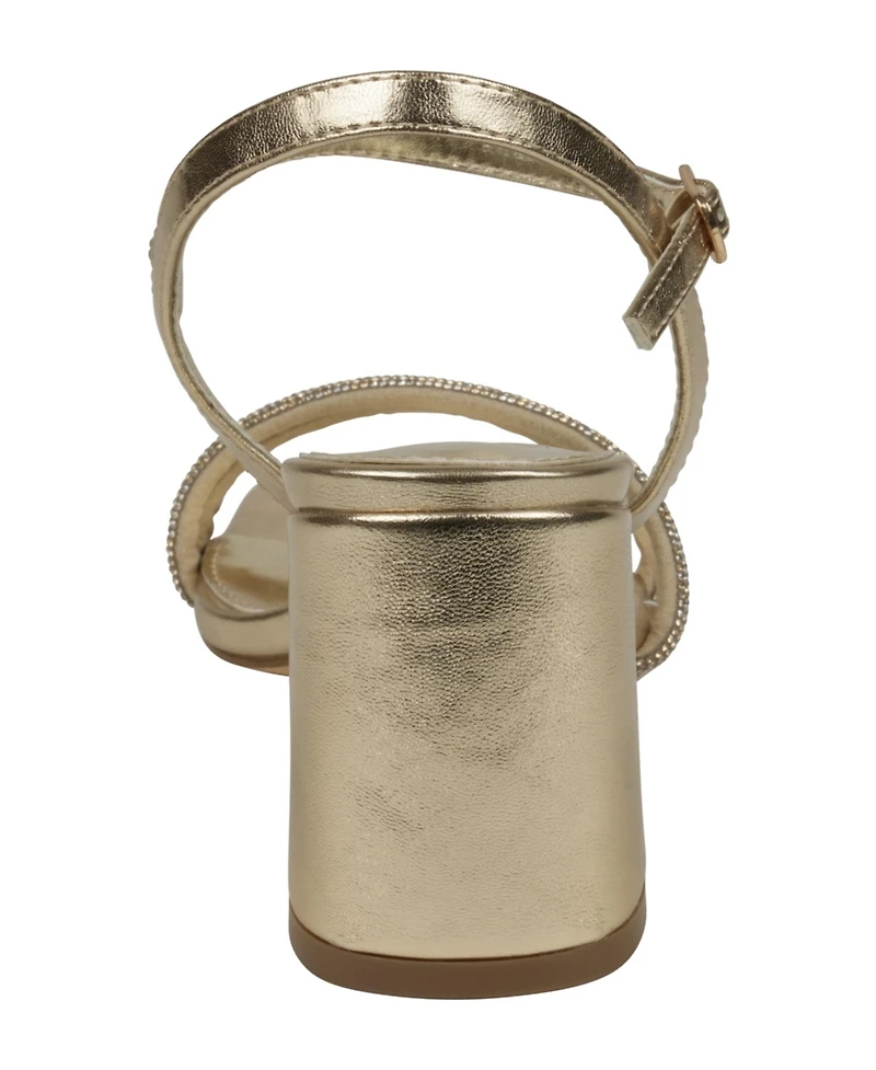 Gc Shoes Women's Tyra Embellished Block Heel Dress Sandals