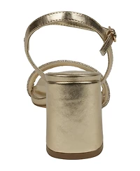 Gc Shoes Women's Tyra Embellished Block Heel Dress Sandals