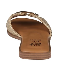 Gc Shoes Women's Davina Hardware Slide Flat Sandals