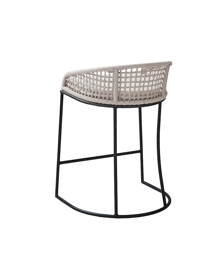Madison Park Hermosa 21.5" Wide Woven Counter Stool
