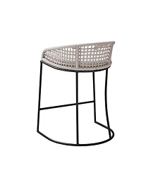 Madison Park Hermosa 21.5" Wide Woven Counter Stool