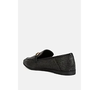 jiro horsebit detail flat loafers