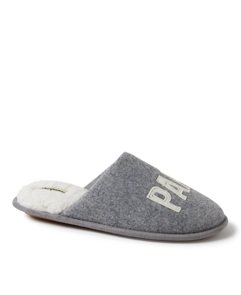 Dearfoams Men's Carson Papa Bear Family Scuff Slipper
