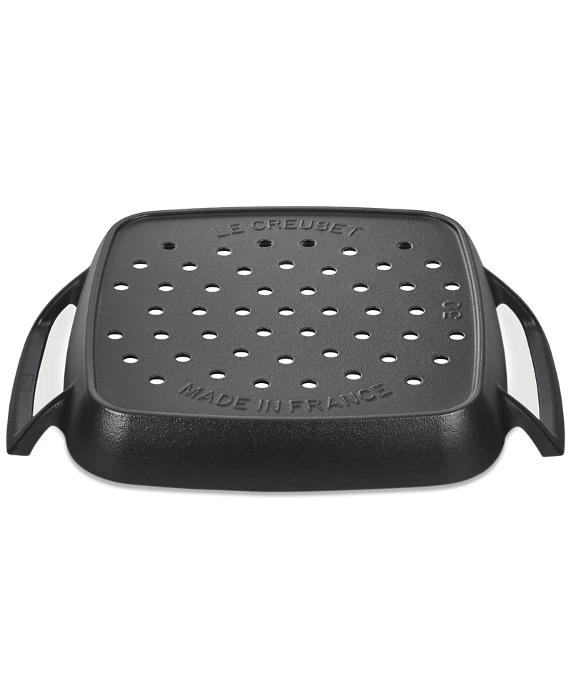 Le Creuset Alpine Outdoor Collection Enameled Cast Iron Square Grill Basket