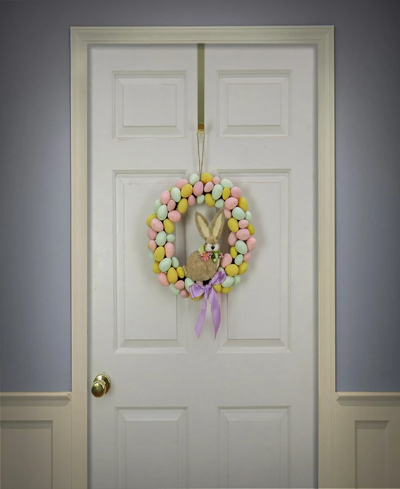 National Tree Company 16" Egg Wreath with Bunny Center