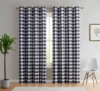 Hlc.Me Paris Paisley Decorative Print Damask Pattern Thermal Insulated Blackout Energy Savings Room Darkening Soundproof Grommet Window Curtain Panels For Bedroom Set Of 2