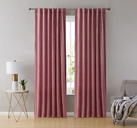 Hlc.Me Lopez Velvet Premium Soft Light Filtering Back Tab Rod Pocket Window Treatment Curtain Drapery Panels For Bedroom Living Room Set Of 2 Panels