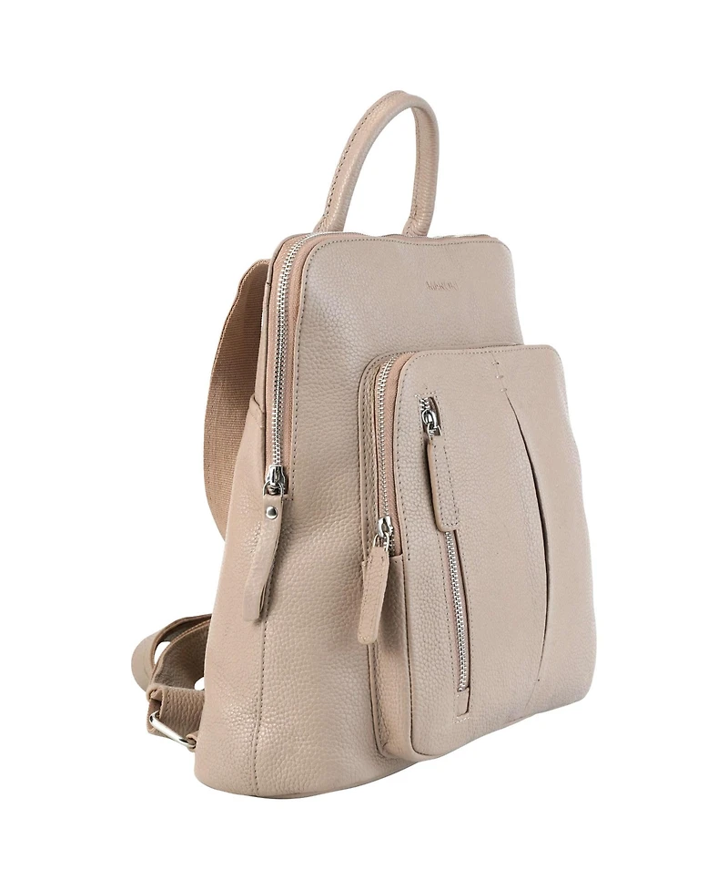 Mancini Women's Pebbled Brigette Backpack