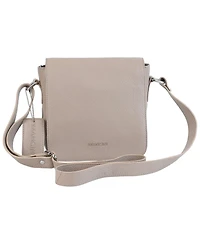 Mancini Pebbled Collection Page Leather Crossbody Bag
