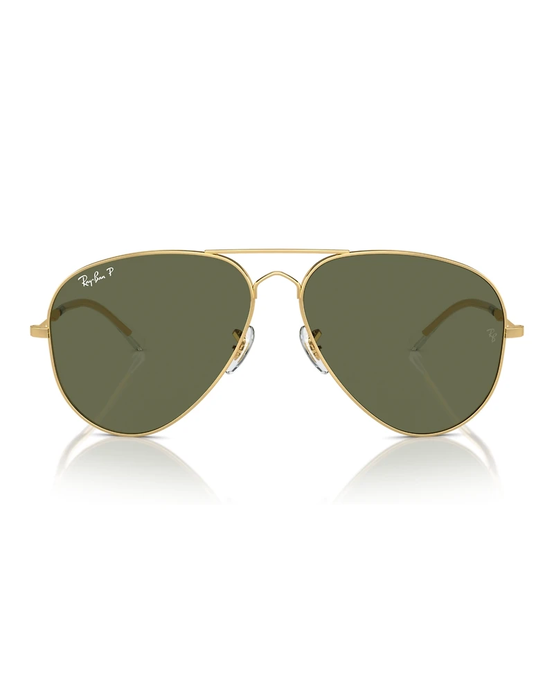 Ray-Ban Unisex Polarized Sunglasses, Old Aviator Rb3825