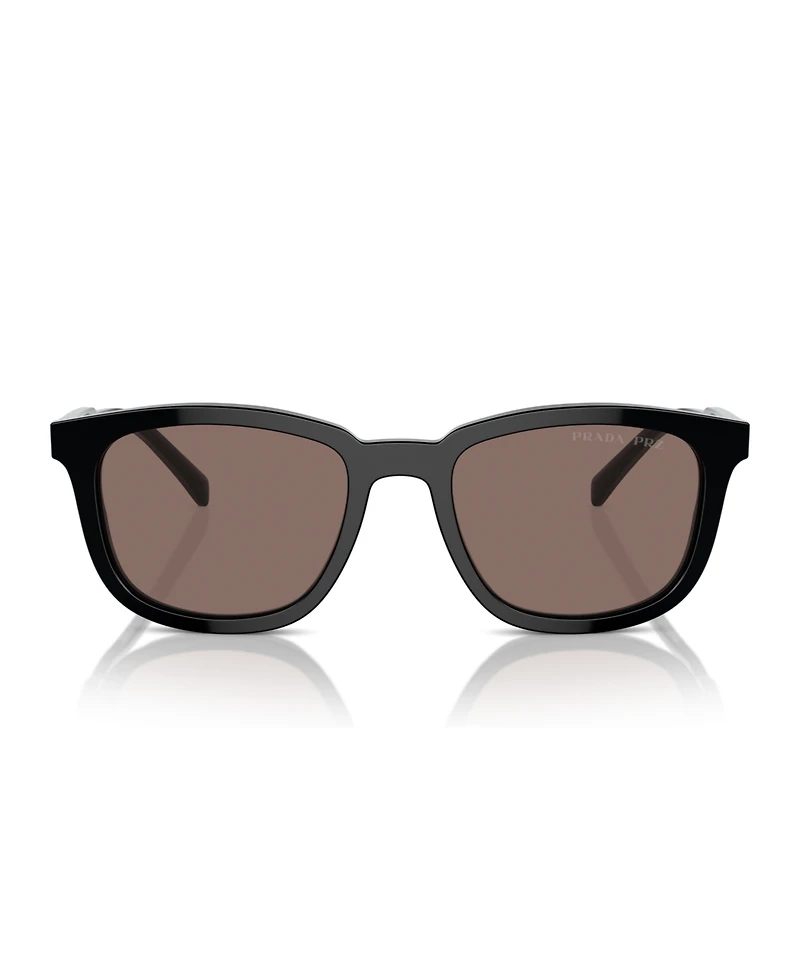 Prada Iconic Plaque Wayfarer Rectangle Men's Sunglasses, Pr A21S