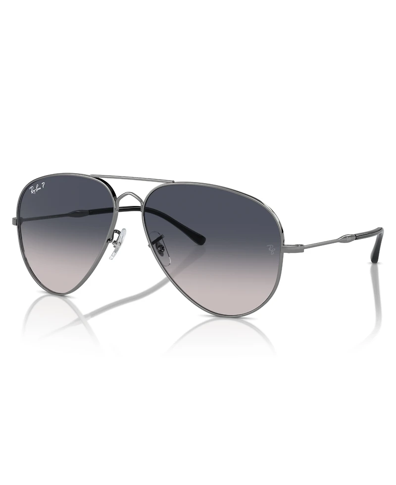 Ray-Ban Unisex Polarized Sunglasses, Old Aviator Rb3825