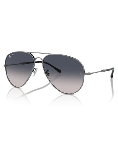 Ray-Ban Unisex Polarized Sunglasses, Old Aviator Rb3825