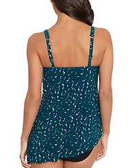 Magicsuit Women's Asymmetric Shadow Dot Tankini Top
