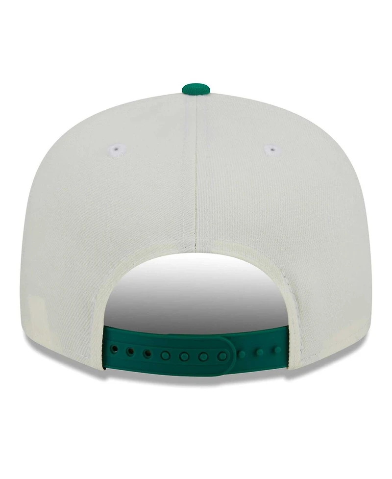Men's New Era Cream, Kelly Green Philadelphia Eagles City Originals 9FIFTY Snapback Hat