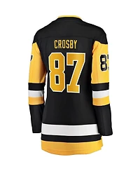 Women's Fanatics Sidney Crosby Black Pittsburgh Penguins Captain Patch Home Breakaway Jersey