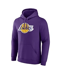 Men's Fanatics Purple Los Angeles Lakers Primary Logo Pullover Hoodie