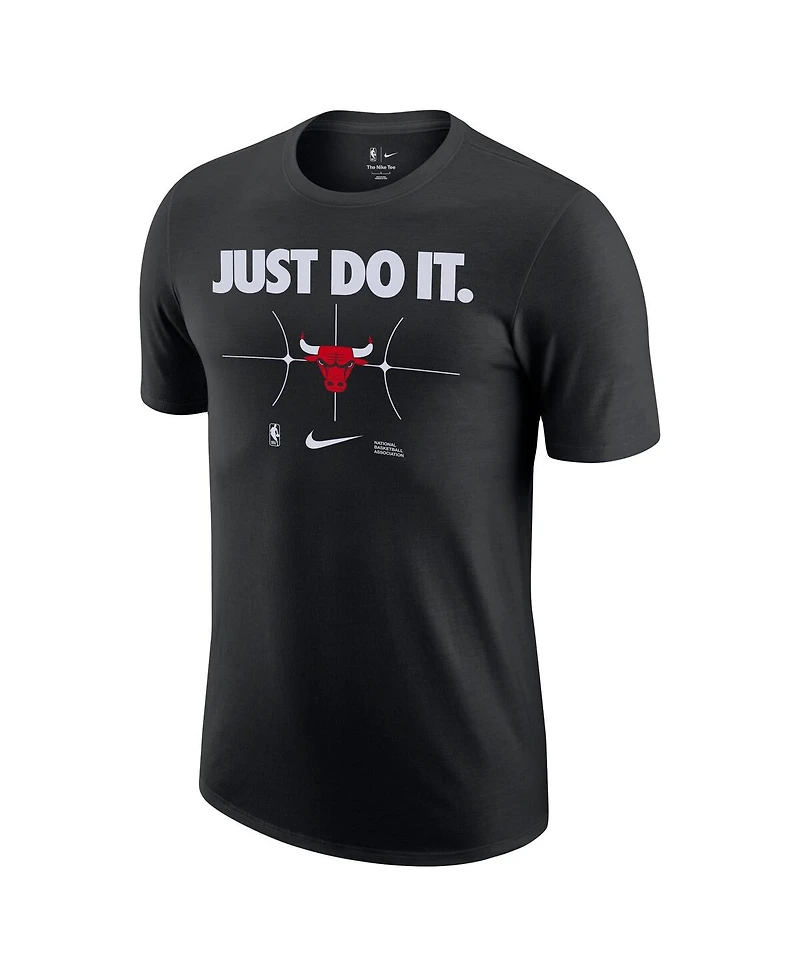 Men's Nike Black Chicago Bulls Just Do It T-shirt
