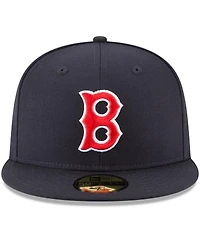 Men's New Era Navy Boston Red Sox Cooperstown Collection Wool 59FIFTY Fitted Hat