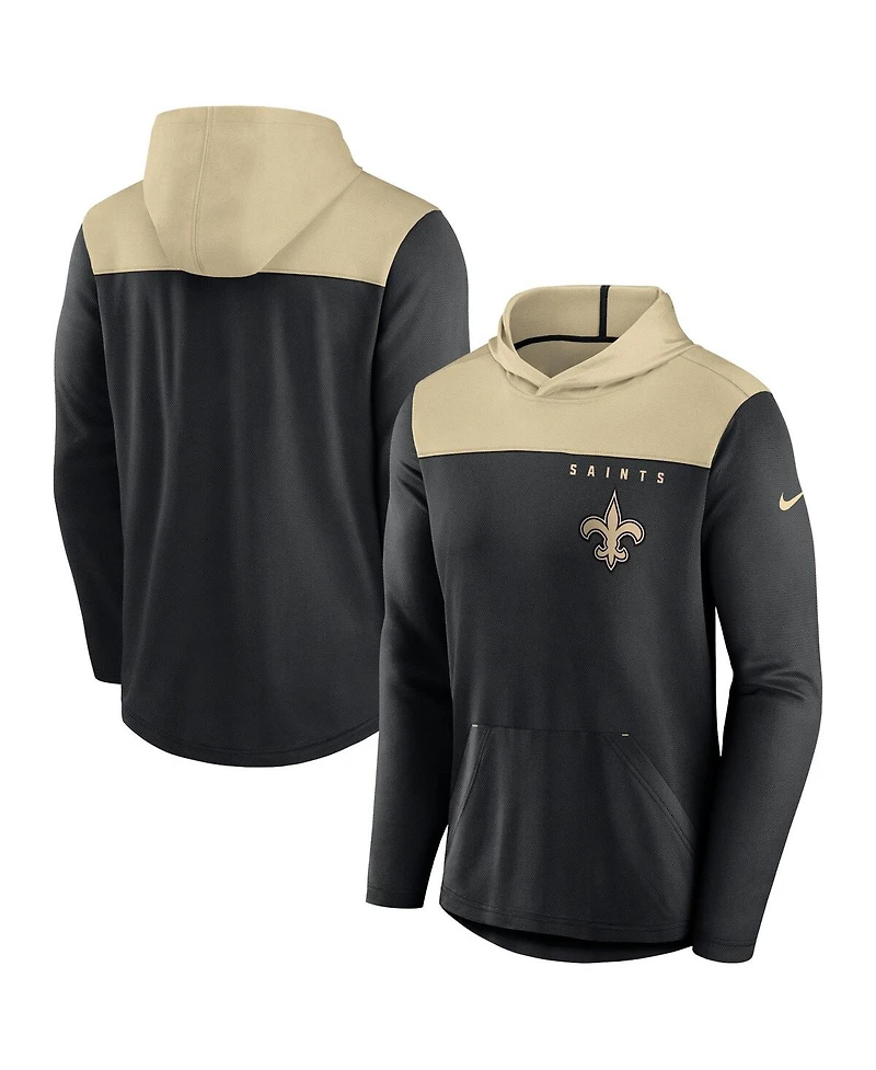 Men's Nike Black New Orleans Saints Fan Gear Pullover Hoodie