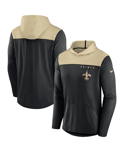 Men's Nike Black New Orleans Saints Fan Gear Pullover Hoodie