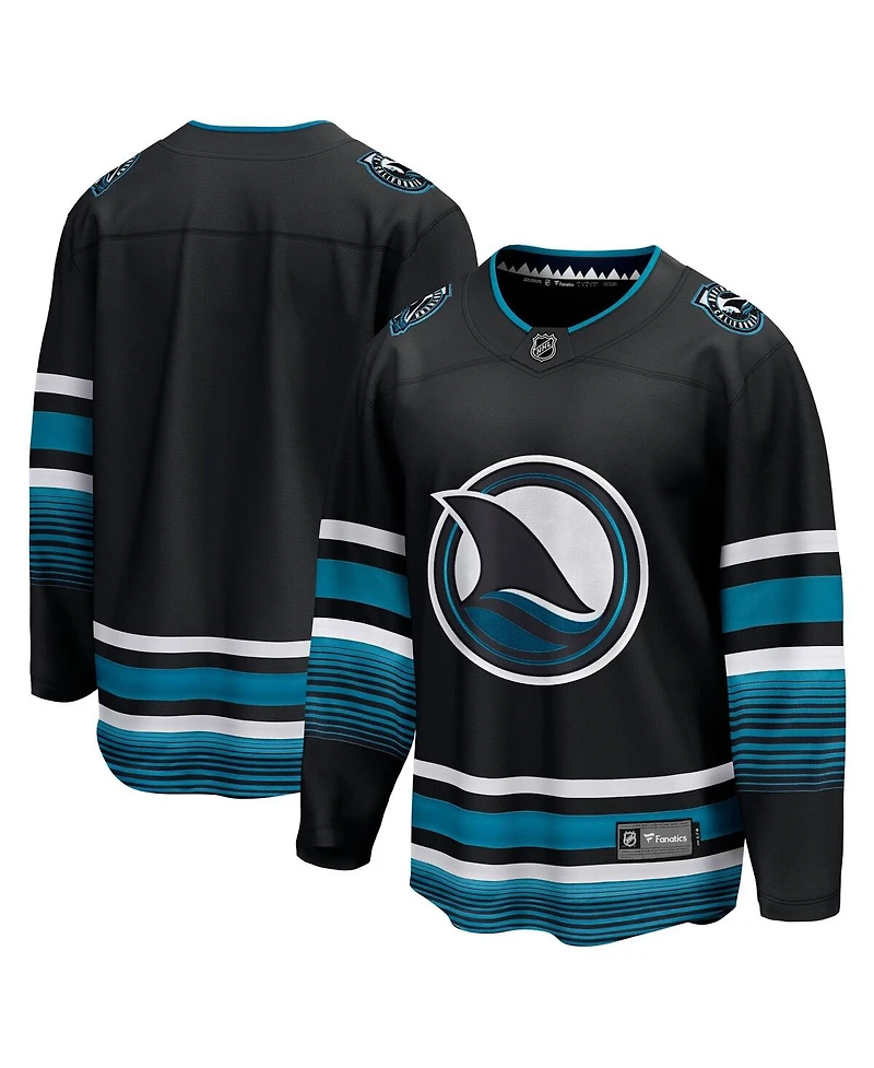 Men's Fanatics Black San Jose Sharks Alternate Premier Breakaway Jersey