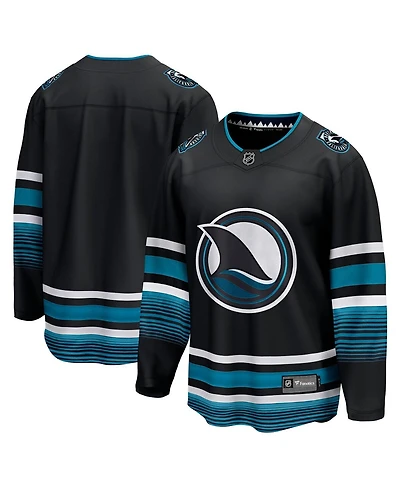 Men's Fanatics Black San Jose Sharks Alternate Premier Breakaway Jersey