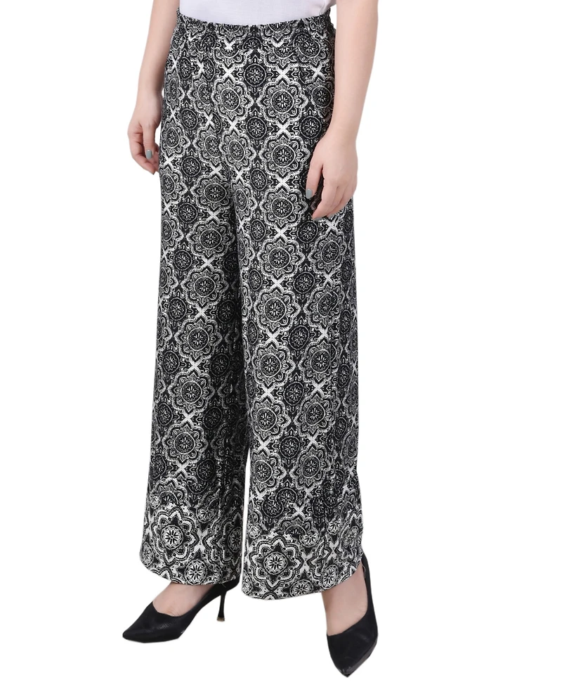 Ny Collection Women's Wide Leg Pull On Pants