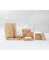 Cassadecor Petra Burl Wood Bathroom Tray