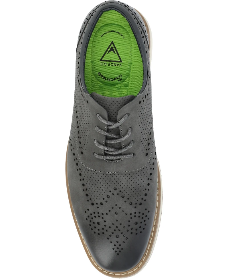 Vance Co. Men's Patrick Tru Comfort Foam Lace-Up Hybrid Oxford Shoes