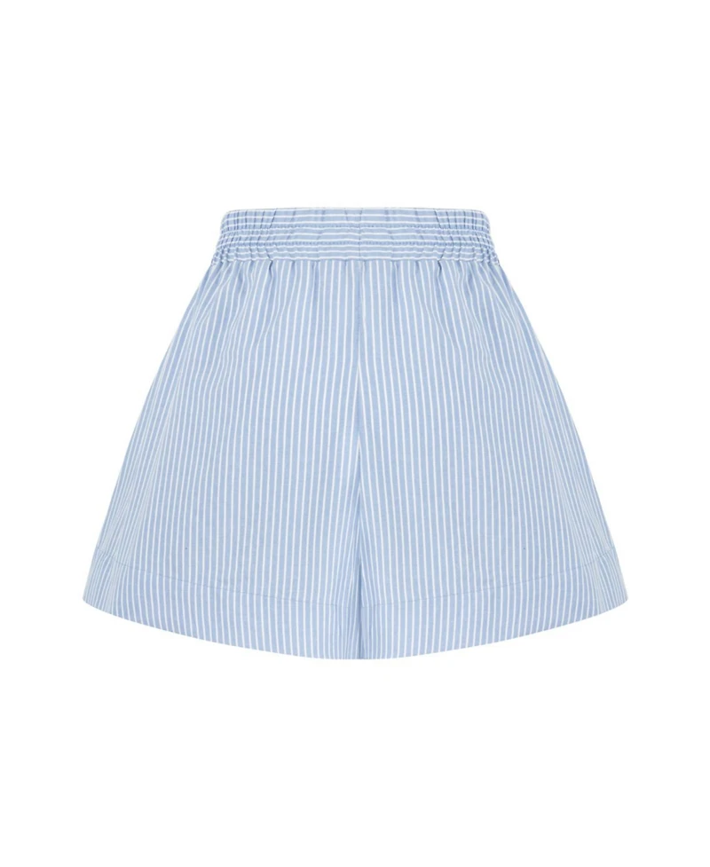 Nocturne Women's Striped Mini Shorts with Pockets