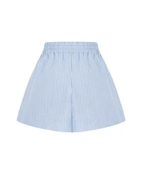 Nocturne Women's Striped Mini Shorts with Pockets
