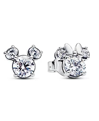 Pandora Mickey Mouse Minnie Mouse Sparkling Stud Earrings