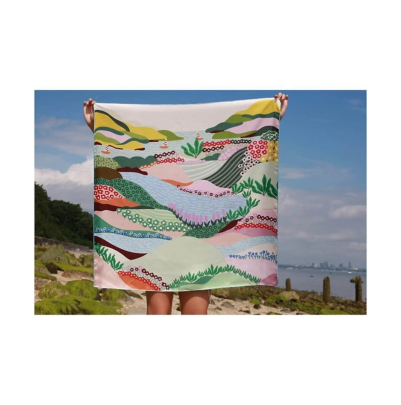 Jessie Zhao New York Double Sided Silk Scarf Of Summer