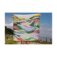 Jessie Zhao New York Double Sided Silk Scarf Of Summer