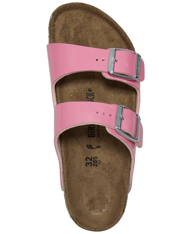 Birkenstock Little Girls Arizona Birko-Flor Patent Sandals from Finish Line