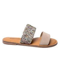 Minnetonka Women's Franky 2-Strap Slide Sandals
