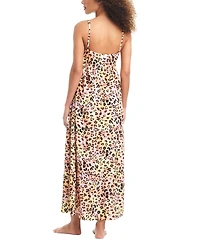 Bar Iii Women's Animal-Print Swim Cover-Up Maxi Dress, Created for Macy's