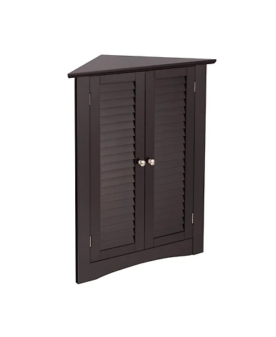 Bathroom Corner Storage Freestanding Floor Cabinet with Shutter Door