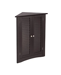 Bathroom Corner Storage Freestanding Floor Cabinet with Shutter Door
